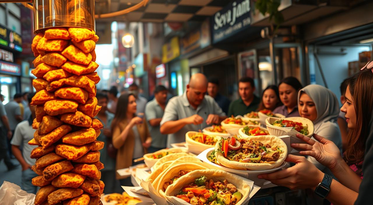 shawarma street food